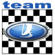 LADA TEAM Sticker vinyle laminé