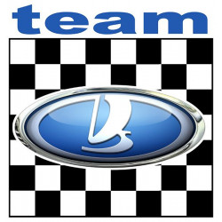 LADA TEAM laminated vinyl decal