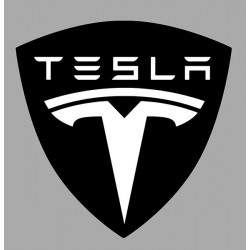 TESLA  laminated decal