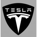 TESLA  laminated decal