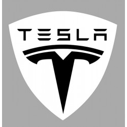 TESLA  laminated decal