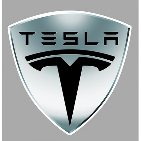 TESLA  laminated decal