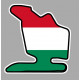 WORLD Formula 1 HUNGARORING  laminated decal