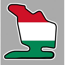 WORLD Formula 1 HUNGARORING  laminated decal