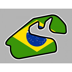 WORLD Formula 1 BRAZIL  laminated decal