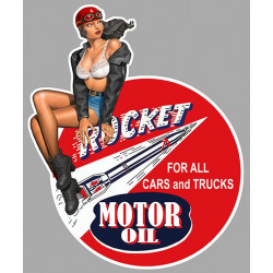 ROCKET  Pin Up  right vinyl Sticker