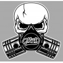 MASH Pistons- Skull  laminated decal