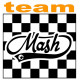 MASH team Sticker vinyle laminé