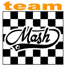 MASH team Sticker vinyle laminé