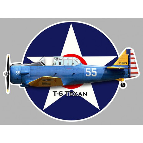 T6 TEXAN laminated decal