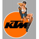 KTM Pin Up droite sticker vinyle laminé