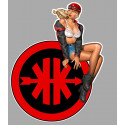 KREIDLER Pin Up droite sticker vinyle laminé