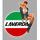 LAVERDA  Pin Up  droite Sticker vinyle laminé