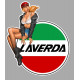 LAMBRETTA  Pin Up  left laminated decal