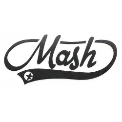 MASH Sticker noire vinyle laminé