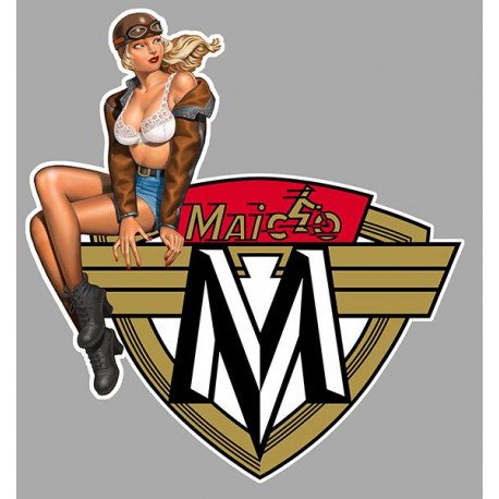 MAICO Pin UP  left laminared vinyl decal