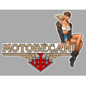 MOTOBECANE  Pin Up droite Sticker vinyle laminé