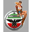 MOTO MORINI  Pin Up droite Sticker vinyle laminé