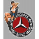 MERCEDES BENZ Pin Up  left Laminated decal