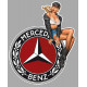 MERCEDES BENZ Pin Up  right laminated decal