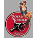 ROYAL ENFIELD Pin up right laminated vinyl decal