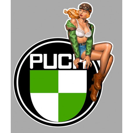 PUCH Pin Up  droite Sticker vinyle laminé