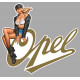 OPEL Pin Up  left laminated  decal
