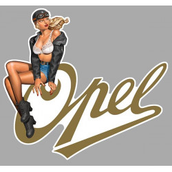 OPEL Pin Up  left laminated vinyl decal