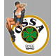 OSSA  Pin Up gauche Sticker vinyle laminé
