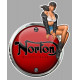 NORTON  Pin up droite Sticker vinyle laminé