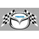 MAZDA  Flags Sticker vinyle laminé
