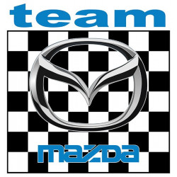 MAZDA TEAM laminated decal