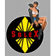 SOLEX  Pin Up droite Sticker vinyle laminé