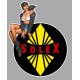 SOLEX  left Pin Up laminated vinyl decal