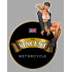 THE VINCENT  Pin Up droite Sticker vinyle laminé