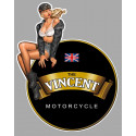 THE VINCENT  left Pin Up laminated vinyl decal