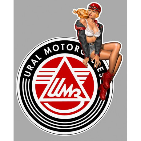 URAL Pin Up Sticker droite vinyl laminé