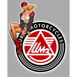 URAL left Pin Up laminated decal