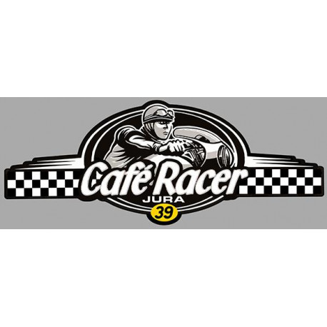 Dept JURA 39 CAFE RACER bretagne   Logo  Sticker