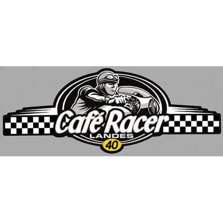 Dept LANDES 40 CAFE RACER bretagne   Logo  Sticker