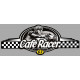 Dept PUY DE DOME 63  CAFE RACER bretagne   Logo  laminated decal