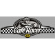 Dept HAUT RHIN 68  CAFE RACER bretagne   Logo  laminated decal