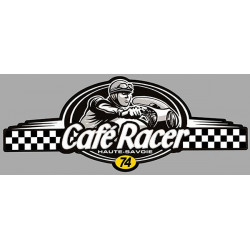 Dept HAUTE SAVOIE 74  CAFE RACER bretagne   Logo  laminated decal