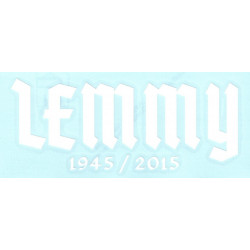 MOTORHEAD " LEMMY " Sticker BLANC vinyle découpé