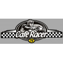 Dept SEINE MARITIME 76  CAFE RACER bretagne   Logo  laminated decal