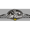 Dept SEINE ET MARNE 77  CAFE RACER bretagne   Logo  laminated decal