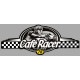 Dept YVELINES 78  CAFE RACER bretagne   Logo  laminated decal