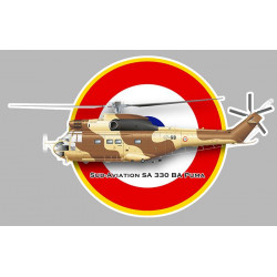 ALOUETTE III COPTER laminated decal