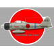 MITSUBISHI A6M ZERO Sticker vinyle laminé