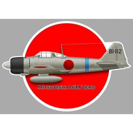 MITSUBISHI A6M ZERO vinyl decal